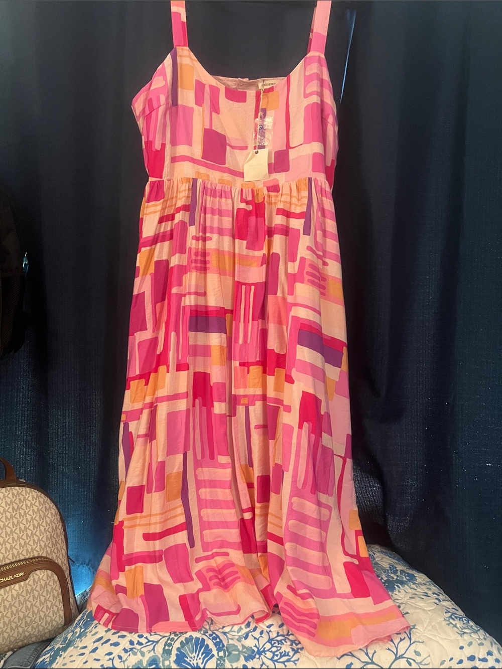 Pink Women's Maxi Dress 1X